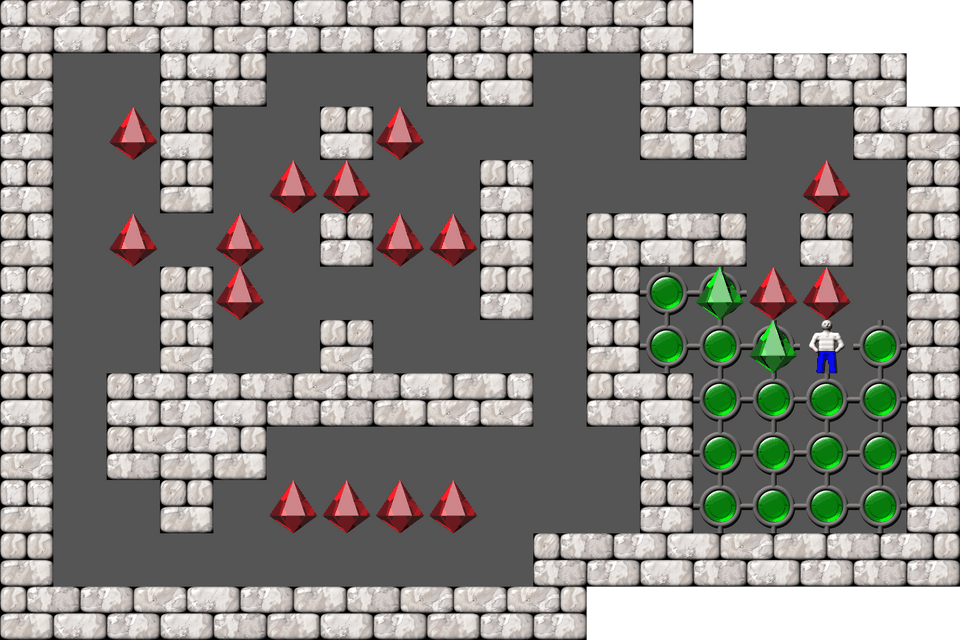 Sokoban Jean-Pierre Kent level 7